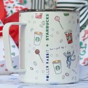 Roller Rabbit X Starbucks 12oz Stainless Steel Travel Holiday Cup 2025 NEW